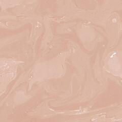 Fototapeta premium Creamy marble ink texture on watercolor paper background. Marble stone image. Bath bomb effect. Psychedelic biomorphic art.