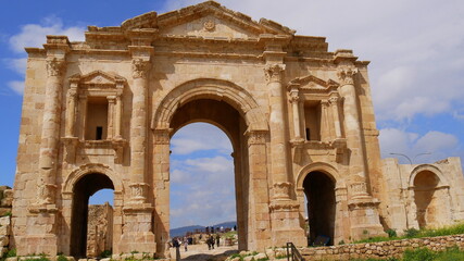 Fototapeta na wymiar Triumphbogen von Jerash/Gerasa in Jordanien