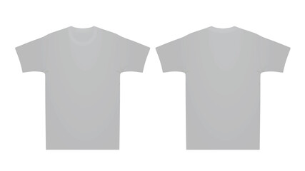 Grey t shirt. vector illustration