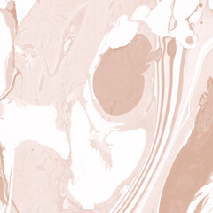 Creamy marble ink texture on watercolor paper background. Marble stone image. Bath bomb effect. Psychedelic biomorphic art.