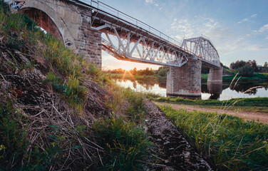 Fototapeta premium Old bridge over the river