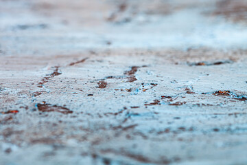 Texture of the concrete wall. Blue and black colors.