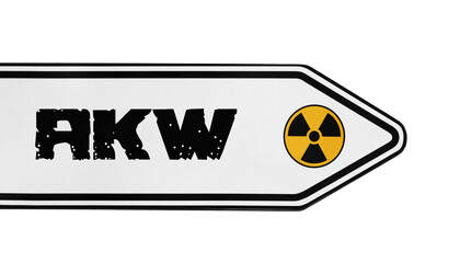 Atomkraftwerk Wegweiser