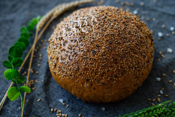 chleb wholewheat bread pełnoziarnisty kromka bułka