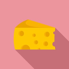 Sommelier cheese icon. Flat illustration of sommelier cheese vector icon for web design