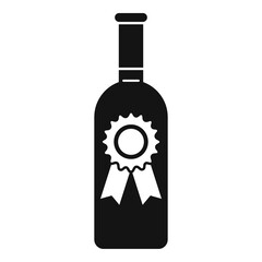 Sommelier wine bottle icon. Simple illustration of sommelier wine bottle vector icon for web design isolated on white background