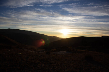 Fototapeta premium sunset in the mountains