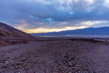 sunrise over the mountains