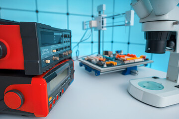 Automated control of printed circuit boards. Control of chip mounting.