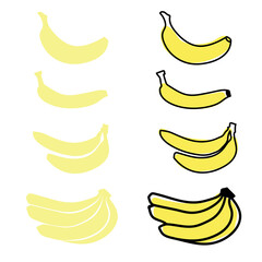 Yellow banana food sweet fruit fun nice