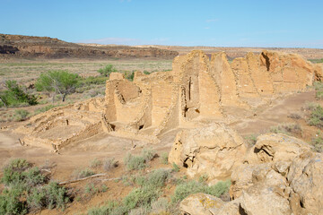 Chaco Culture National Historical Park in New Mexico, USA, Indian ruins