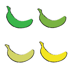 Yellow banana food sweet fruit fun nice