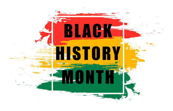 Black History Month Celebrate Text Vector Illustration. Template for Background, Banner, Card, Poster.

