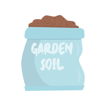 blue bag garden soil clip art preview