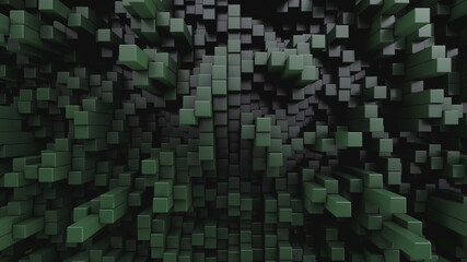 Lots of rectangular rods. Technology background.