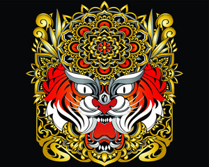 tiger head design