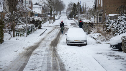 car in snow