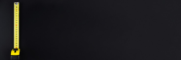 yellow measuring tape measure