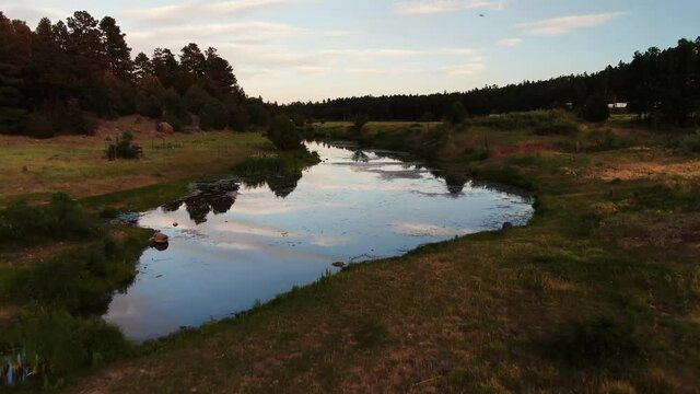 Flying slowly along the creek this clip offers the amazing scenery of rural northeastern Arizona in stunning detail. This creek flows from Show Low Lake on the border of Show Low and Pinetop Arizona.