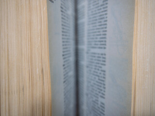 photo of the old open book