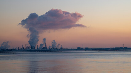 smoke from the chimney