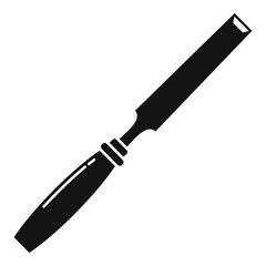 Chisel instrument icon. Simple illustration of chisel instrument vector icon for web design isolated on white background