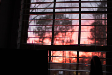 Sunset from the home office.
