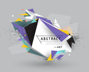 Vector, abstract geometric background
