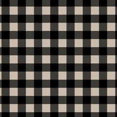 Black and tan buffalo plaids in 12x12 design element for backgrounds and plaid patterns.