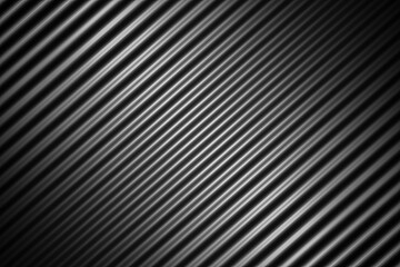Abstract black background with soft wave line, 3d rendering