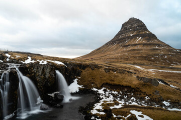 waterfall in winter