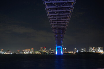 Rainbow Bridge Night Tokyo Japan Stock Photo Stock Images Stock Pictures