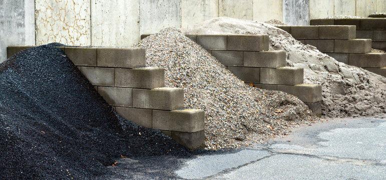 Storage of building o construction materials.