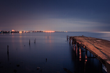 Obraz premium pier in the night