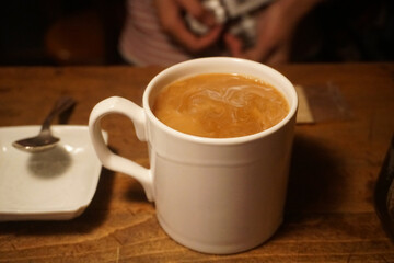 Coffee date I Cup of coffee in cafe Kyoto Japan Stock Photo Stock Images Stock Pictures