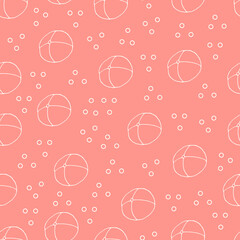 Doodle Pineapple seamless pattern. hand drawn  of a Pineapple background. Tropical fruit Vector illustration
