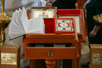 A wedding in a Christian church. Russian traditions. Orthodox traditions