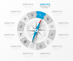Infographic design template. Creative concept with 12 steps © kuliperko