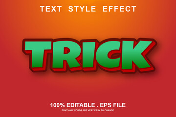 trick text effect editable