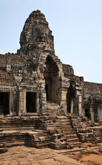 Fototapeta premium Prasat Bayon temple at Angkor Thom. Siem Reap province. Cambodia