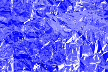 crinkle aluminium foil, blue silver foil 
