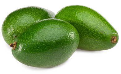 fresh avocado isolated on white background. full depth of field. clipping path