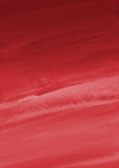 Red ink and watercolor texture on white paper background. Gradient paint strokes and decalcomania effect. Hand-painted gouache abstract image. Mess on the canvas.
