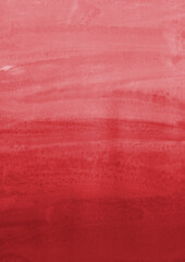 Red ink and watercolor texture on white paper background. Gradient paint strokes and decalcomania effect. Hand-painted gouache abstract image. Mess on the canvas.
