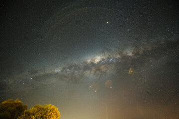 Milky way across the night sky of Australia