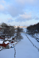Winter and now in Södermalm Stockholm Sweden