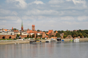 Panoramic view of Torun. Poland