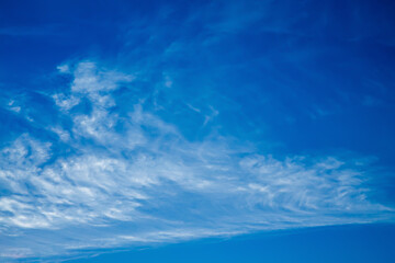 photo of bright blue sky with clouds