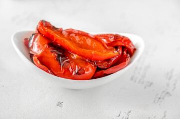 Grilled bell peppers