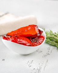 Grilled bell peppers